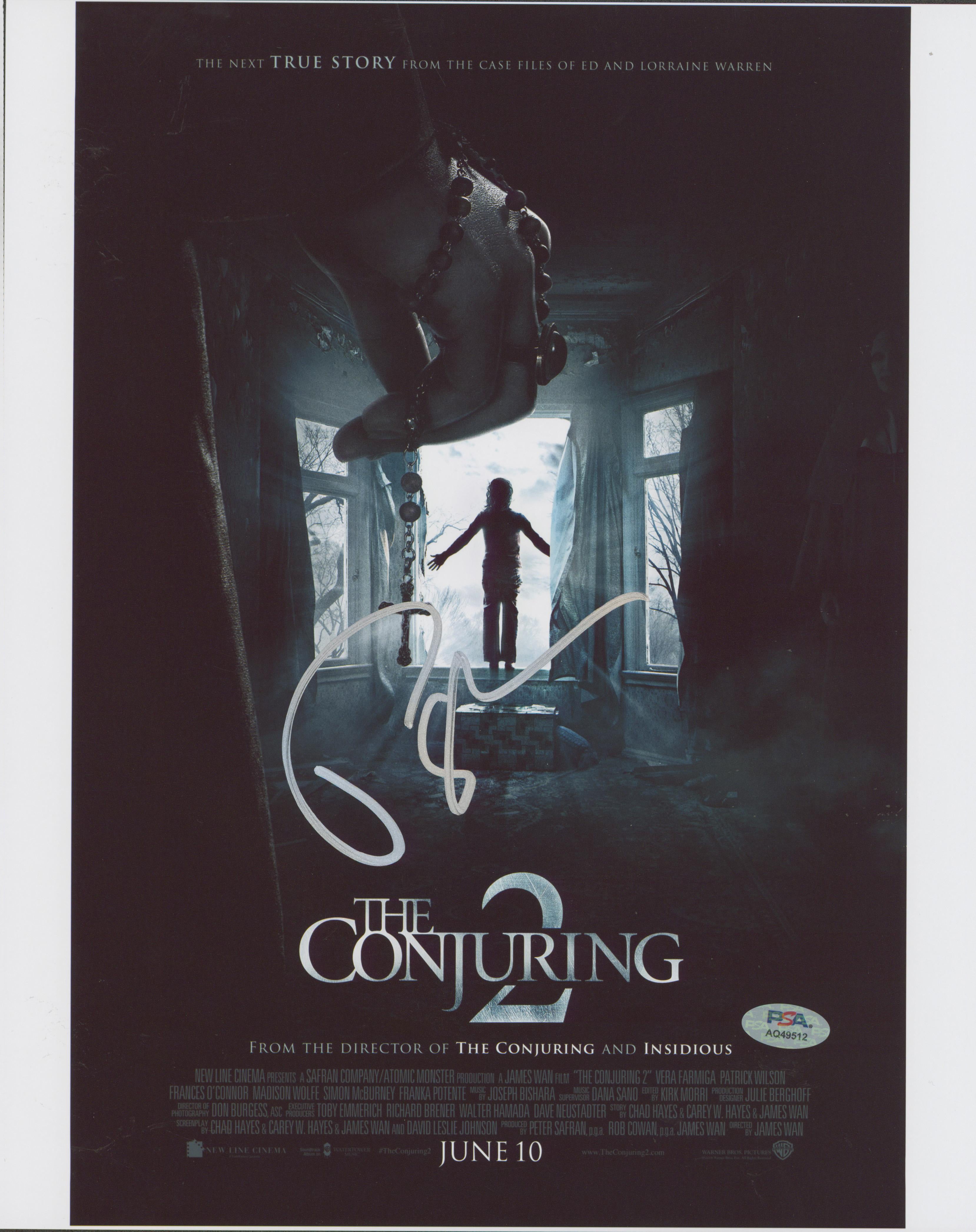Patrick Wilson The Conjuring 2 Authentic Signed 11x14 Photo PSA/DNA #AQ49512