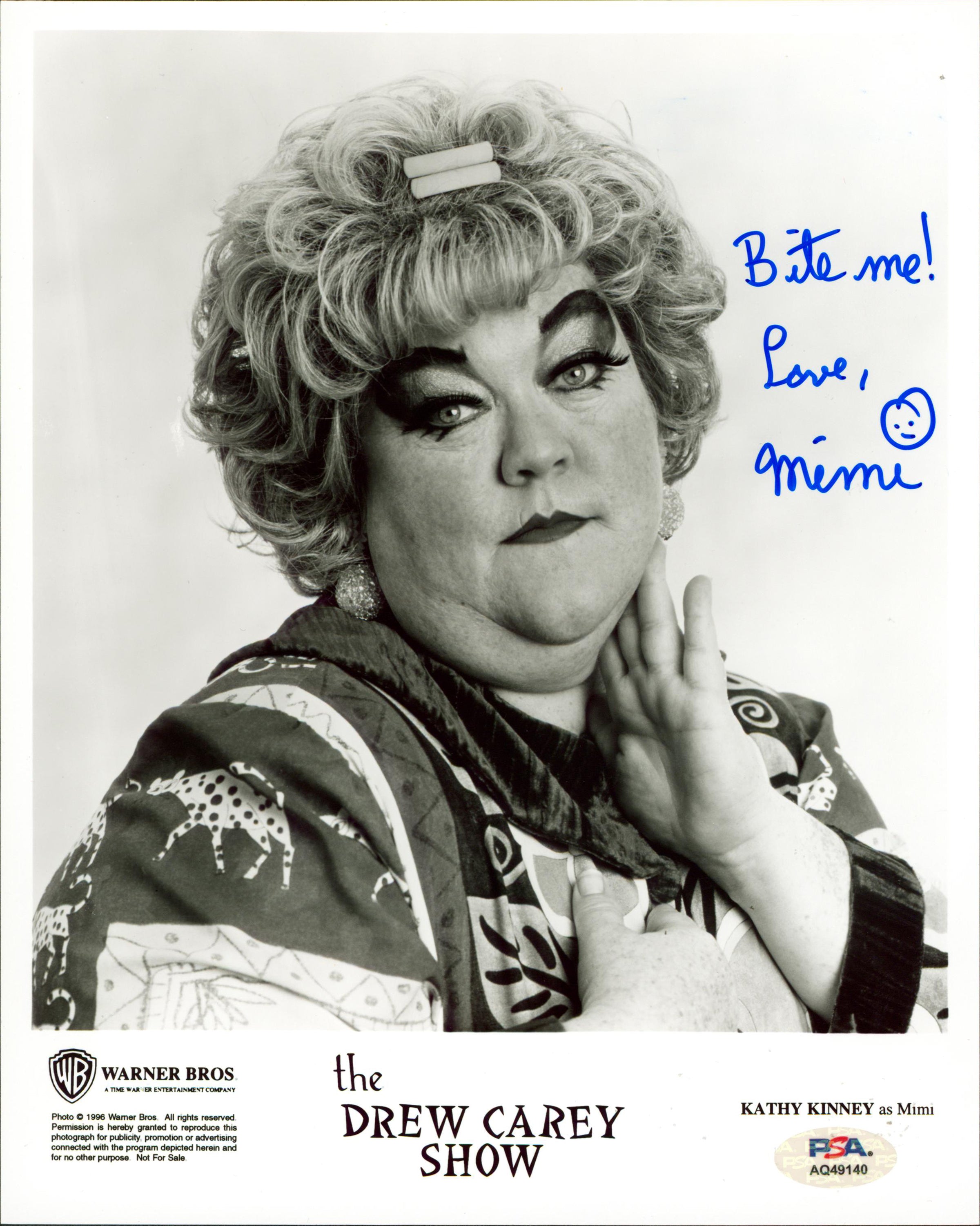 Kathy Kinney The Drew Carey Show "Love Mimi" Signed 8.5x11 Photo PSA #AQ49140