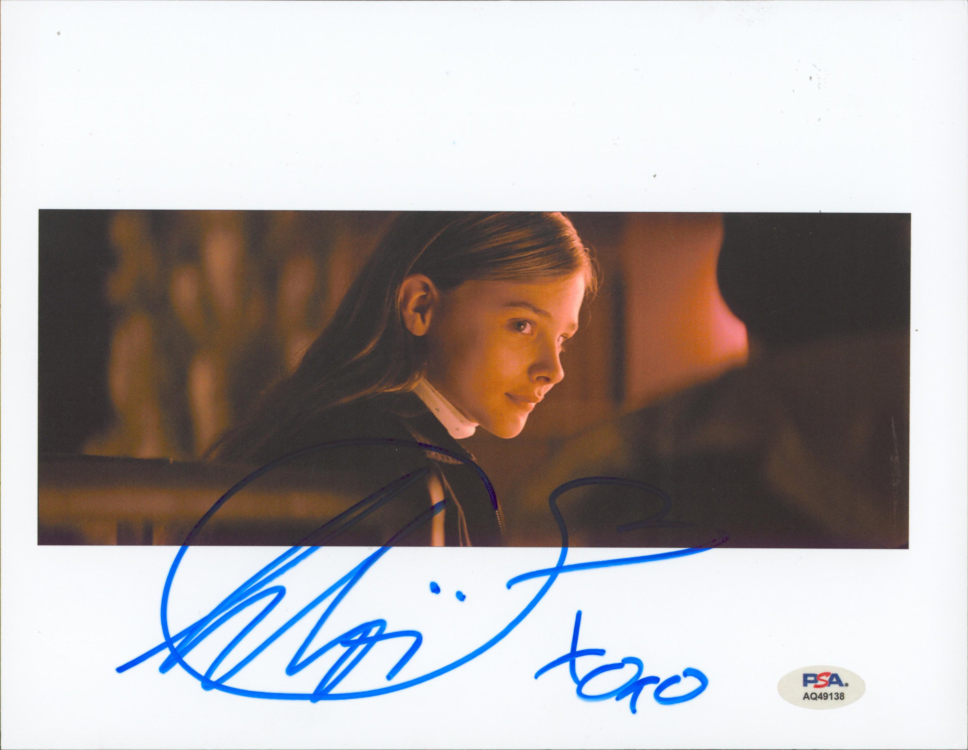 Chloe Moretz Let Me In "XOXO" Authentic Signed 8.5x11 Photo PSA/DNA #AQ49138