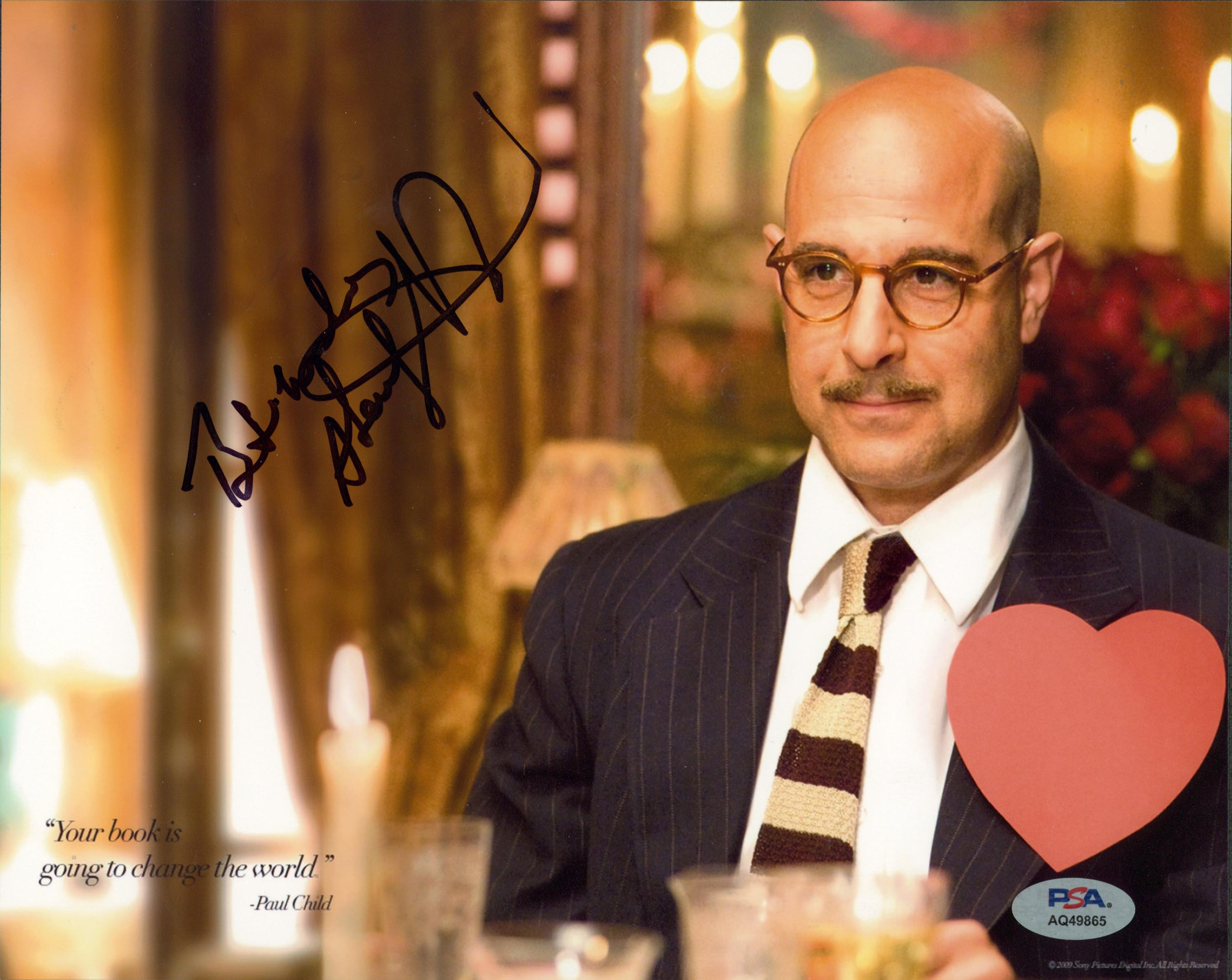 Stanley Tucci Julie & Julia "Best Wishes" Signed 8x10 Photo PSA/DNA #AQ49865