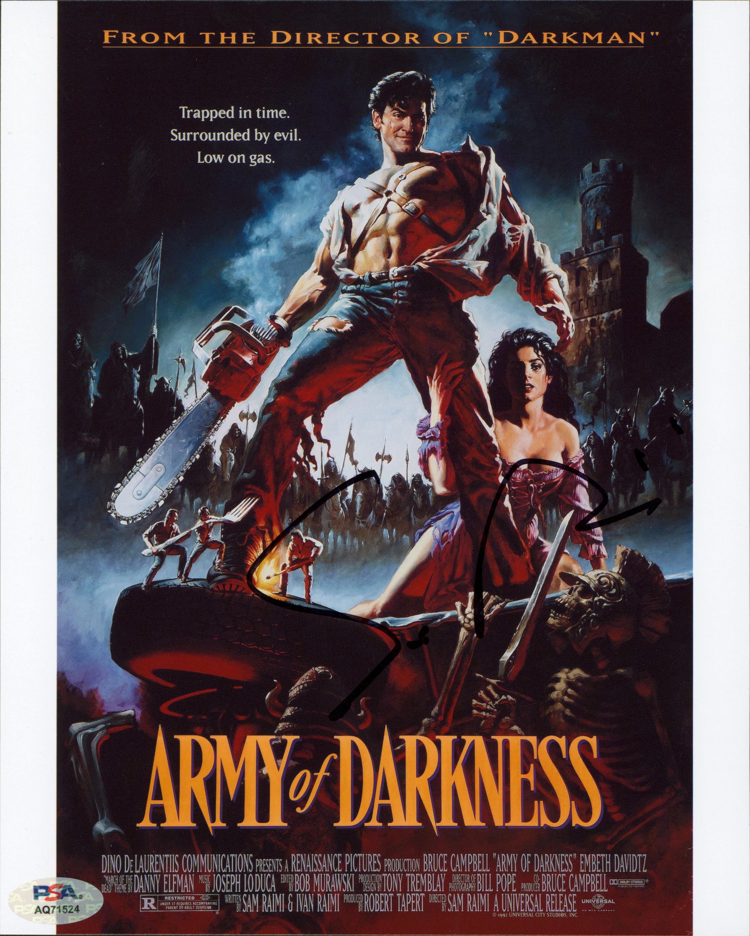 Sam Raimi Army Of Darkness Authentic Signed 8x10 Vertical Photo PSA/DNA #AQ71524