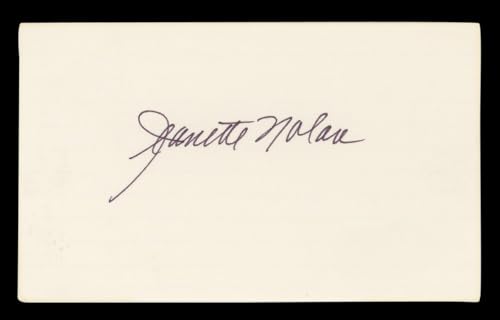 Jeanette Nolan Man Who Shot Liberty Valance Signed 3x5 Index Card BAS #BL98797