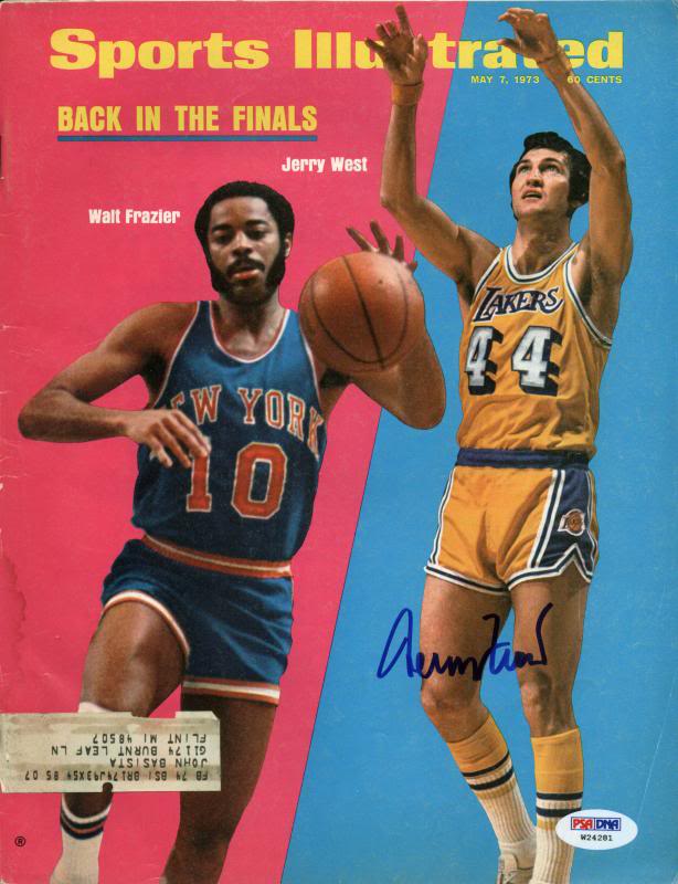 Lakers Jerry West Authentic Signed 1973 Sports Illustrated PSA/DNA #W24281