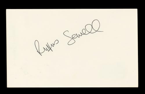 Rufus Sewell Scoop Authentic Signed 3x5 Index Card Autographed BAS #AD70285