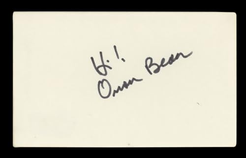 Orson Bean Desperate Housewives "Hi!" Signed 3x5 Index Card BAS #BM57035
