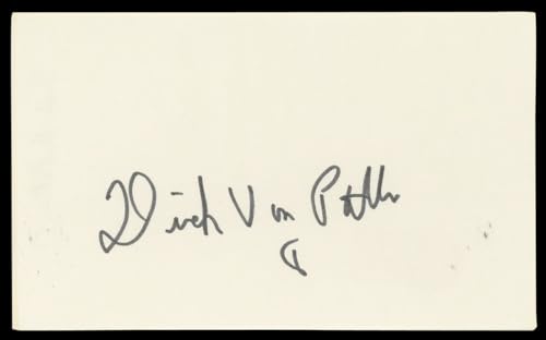 Dick Van Patten Spaceballs Authentic Signed 3x5 Index Card BAS #BN89418