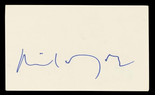 Michael York Logan's Run Authentic Signed 3x5 Index Card BAS #BL98495
