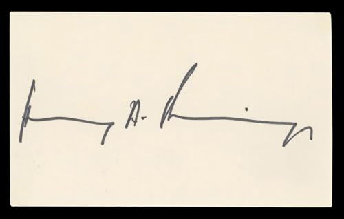 Henry Kissinger Authentic Signed 3x5 Index Card Autographed BAS #BL98486