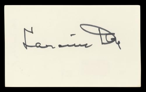 Laraine Day Foreign Correspondent Authentic Signed 3x5 Index Card BAS #BL96819