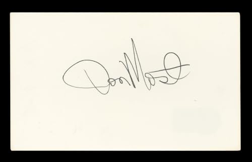 Don Most Happy Days Authentic Signed 3x5 Index Card Autographed BAS #BL96398