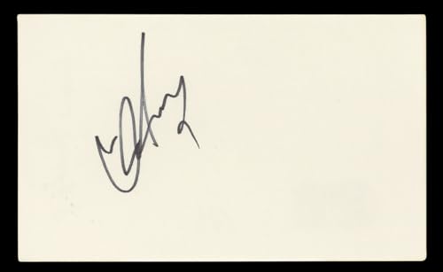 David Hasselhoff Knight Rider Authentic Signed 3x5 Index Card BAS #BL96755