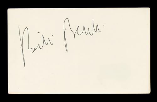 Bibi Besch Tremors Authentic Signed 3x5 Index Card Autographed BAS #AD70328
