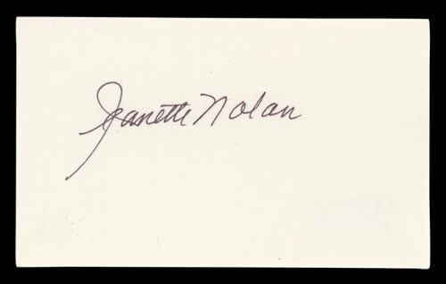 Jeanette Nolan Man Who Shot Liberty Valance Signed 3x5 Index Card BAS #BL98798