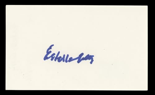Estelle Getty The Golden Girls Authentic Signed 3x5 Index Card BAS #BL98512