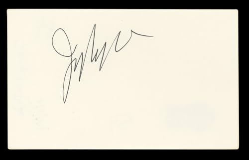 Jerry Van Dyke Coach Authentic Signed 3x5 Index Card Autographed BAS #BL96748