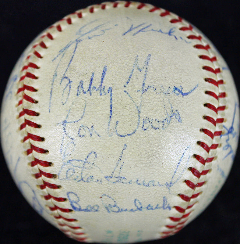 1969 Yankees (26) Cox, Murcer, Howard++ Signed OAL Cronin Baseball JSA #Y45948