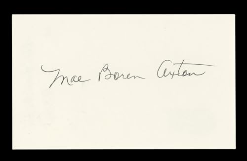 Mae Boren Axton Musician Signed 3x5 Index Card Autographed BAS #AD70192