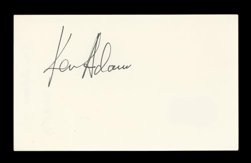 Ken Adam Goldfinger Authentic Signed 3x5 Index Card Autographed BAS #AD70305