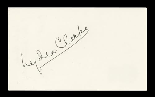 Lydia Clarke The Atomic City Signed 3x5 Index Card Autographed BAS #AD70170