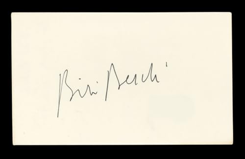 Bibi Besch Tremors Authentic Signed 3x5 Index Card Autographed BAS #AD70326