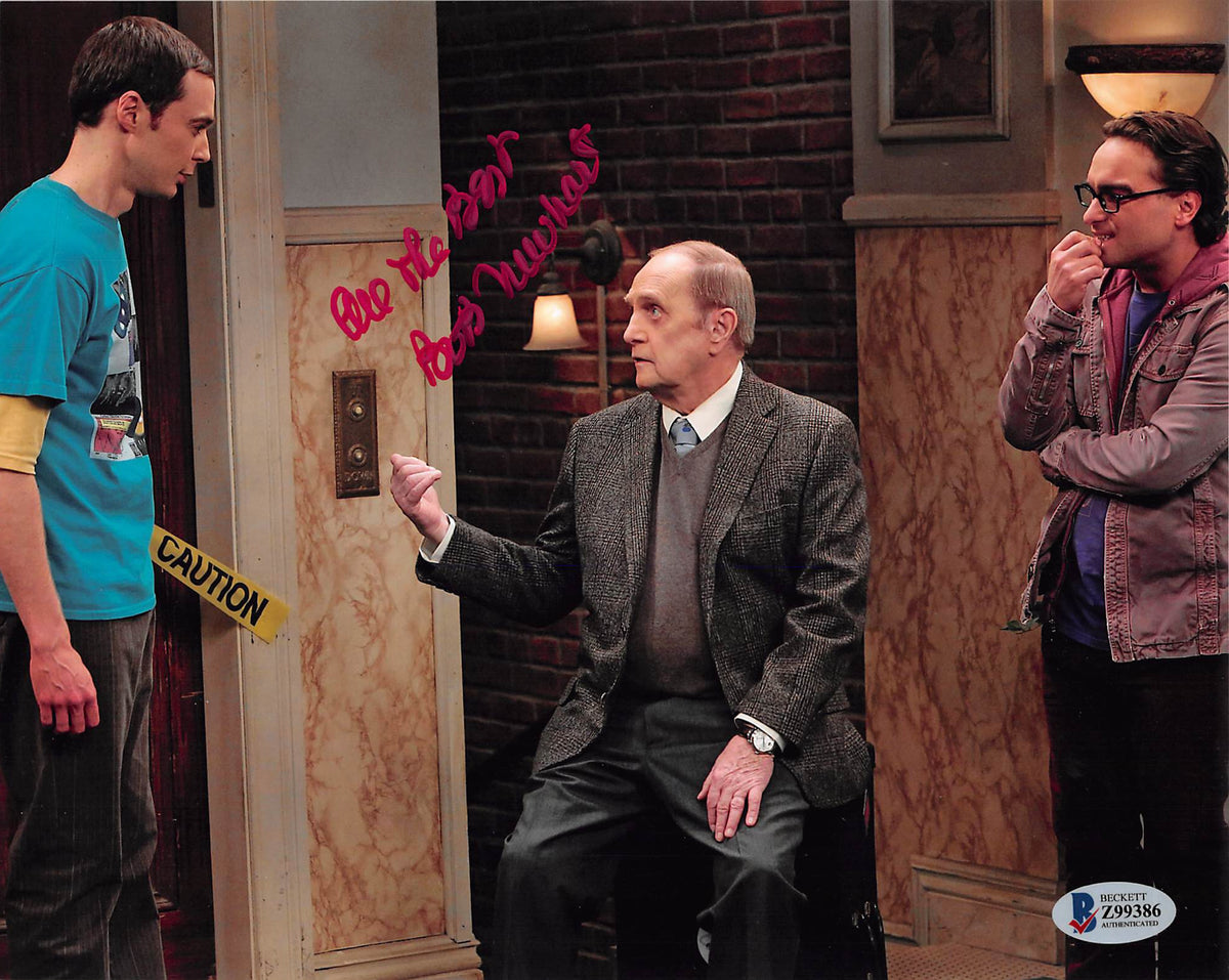 Bob Newhart The Big Bang Theory "All The Best" Signed 8x10 Photo BAS #Z99386