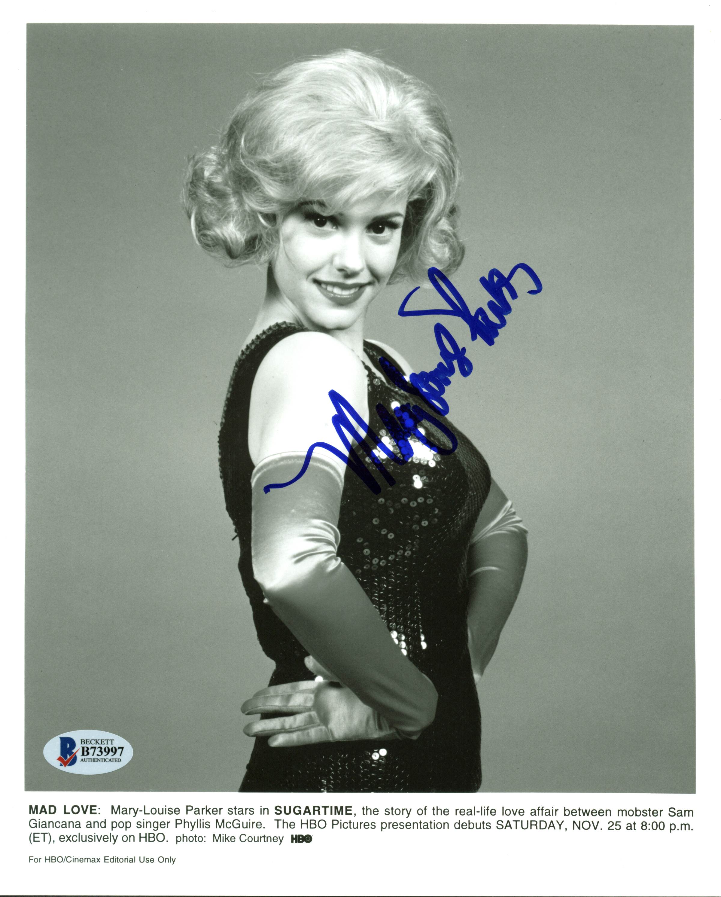 Mary-Louise Parker Sugartime Authentic Signed 8X10 Promotional Photo BAS #B73997
