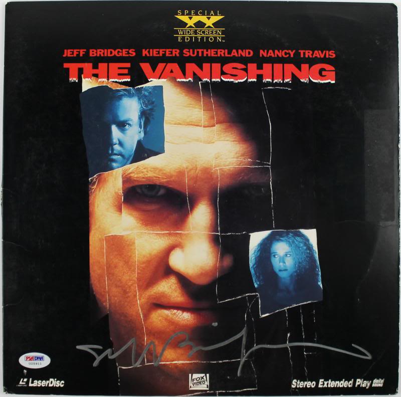 Jeff Bridges The Vanishing Authentic Signed Laser Disc Cover W/ Disc PSA #U25911