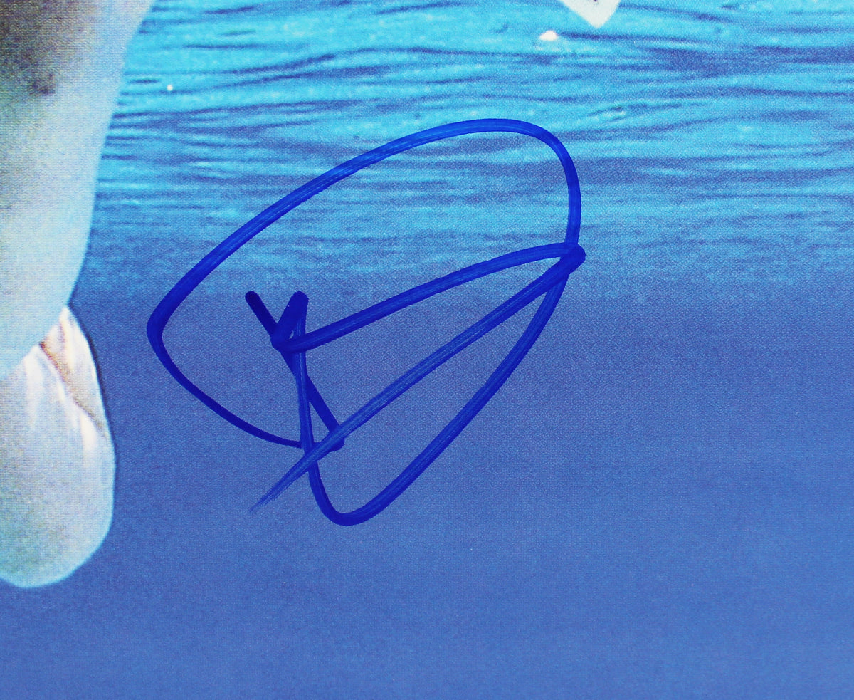 Dave Grohl Nirvana Authentic Signed Nevermind Album Cover W/ Vinyl BAS #D46800