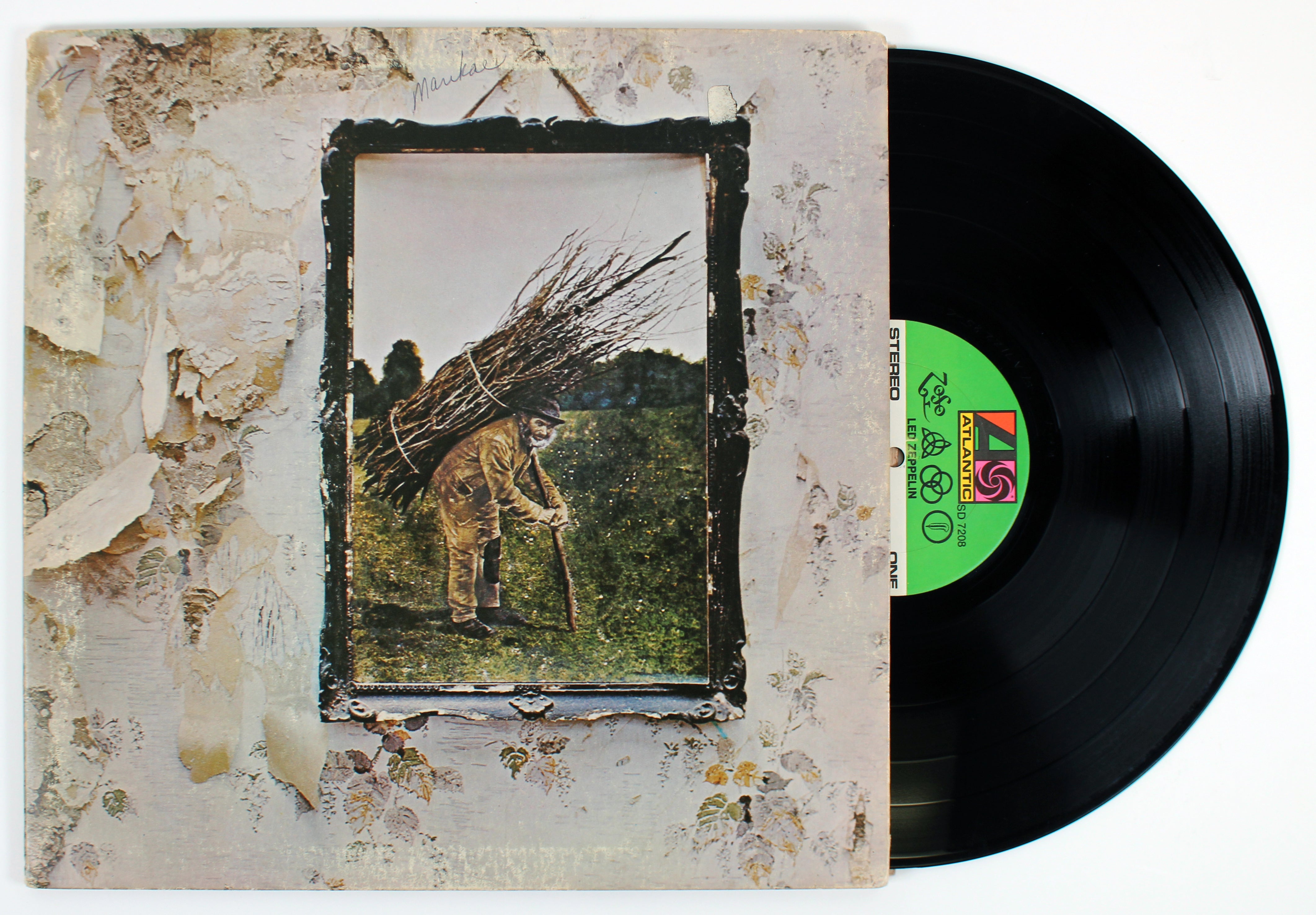 Robert Plant Led Zeppelin Authentic Signed IV Album Sleeve JSA #BB88658
