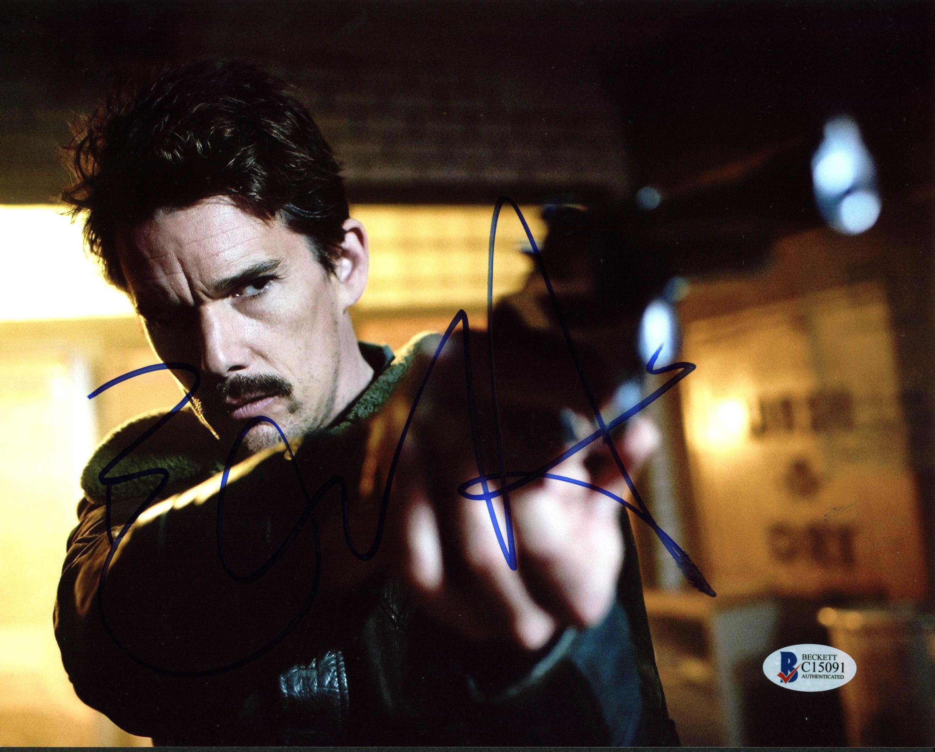 Ethan Hawke Predestination Authentic Signed 8X10 Photo Autographed BAS #C15091