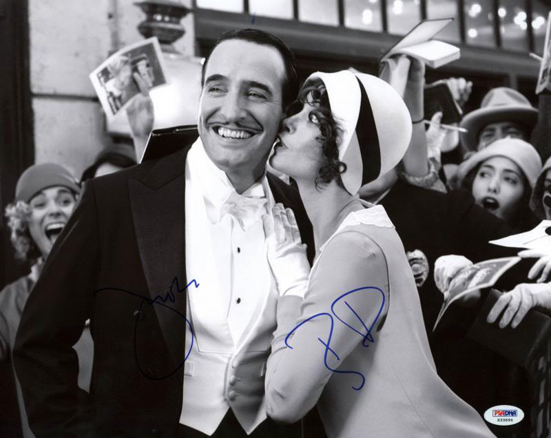Jean Dujardin & Berenice Bejo The Artist Signed 11X14 Photo PSA/DNA #S33694