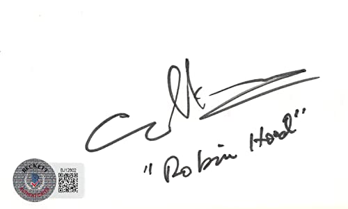 Cary Elwes Robin Hood Men in Tights "Robinhood" Signed 3x5 Index Card BAS