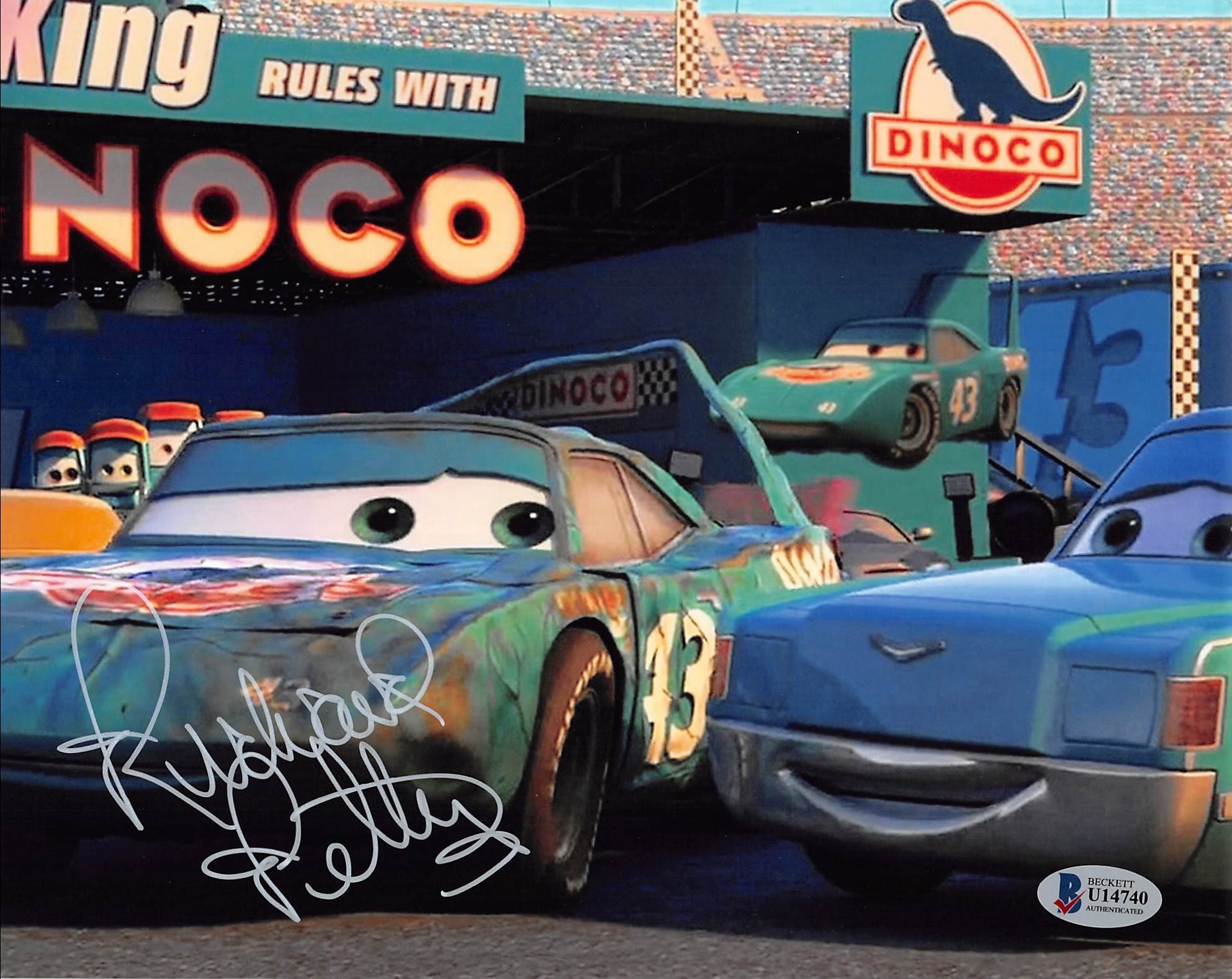 Richard Petty Cars Authentic Signed 8x10 Photo Autographed BAS #U14740