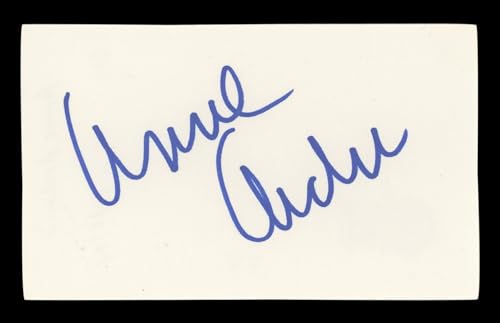 Anne Archer Fatal Attraction Authentic Signed 3x5 Index Card BAS #BL96925
