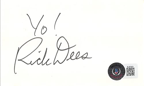 Rick Dees La Bamba "Yo!" Authentic Signed 3x5 Index Card BAS #BJ63921