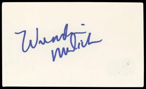 Wendie Malick Waiting... Authentic Signed 3x5 Index Card BAS #BN89169