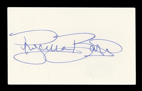 Priscilla Barnes Three's Company Signed 3x5 Index Card Autographed BAS #AD70352