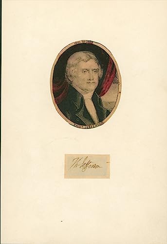 Thomas Jefferson Authentic Signed .75x1.5 Cut Signature JSA #YY19207