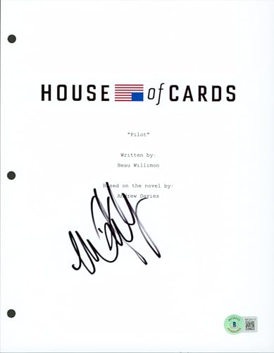 Michael Kelly Authentic Signed 8.5x11 House Of Cards Script Cover BAS #BF24111