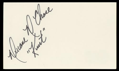 Duane Chase The Sound Of Music "Kurt" Signed 3x5 Index Card BAS #BM57069