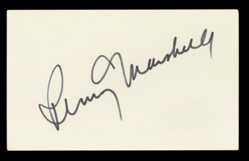 Penny Marshall Laverne & Shirley Authentic Signed 3x5 Index Card BAS #BL96541