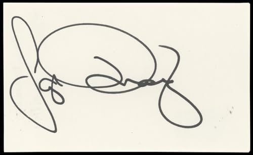 Faye Dunaway Bonnie and Clyde Authentic Signed 3x5 Index Card BAS #BN89232