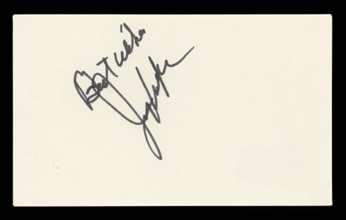 Jerry Van Dyke Coach "Best Wishes" Authentic Signed 3x5 Index Card BAS #BL96752