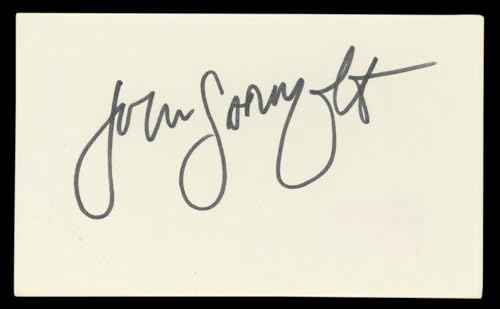 John Larroquette Night Court Authentic Signed 3x5 Index Card BAS #BL96904