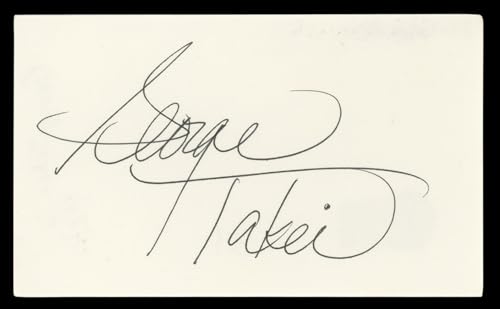George Takei Star Trek: The Original Series Signed 3x5 Index Card BAS #BL96804