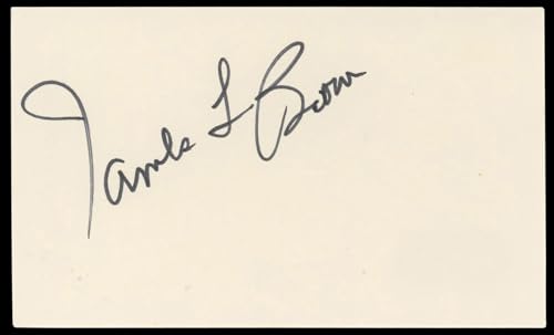James L. Brown Going My Way Authentic Signed 3x5 Index Card BAS #BL98601