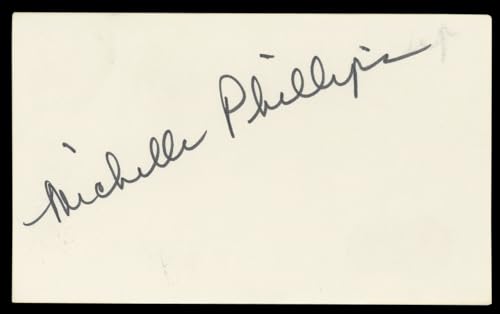 Michelle Phillips Knots Landing Authentic Signed 3x5 Index Card BAS #BL96509