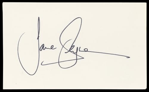 Jane Seymour Wedding Crashers Authentic Signed 3x5 Index Card BAS #BM58645