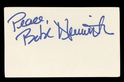 Bebe Neuwirth Cheers "Peace" Signed 3x5 Index Card Autographed BAS #BL96942