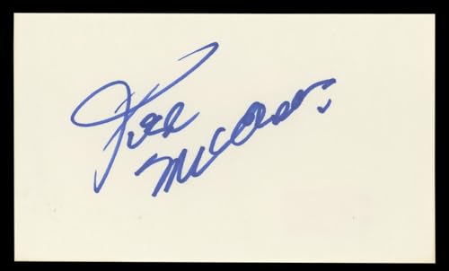 Joel McCrea Ride the High Country Authentic Signed 3x5 Index Card BAS #BL98882